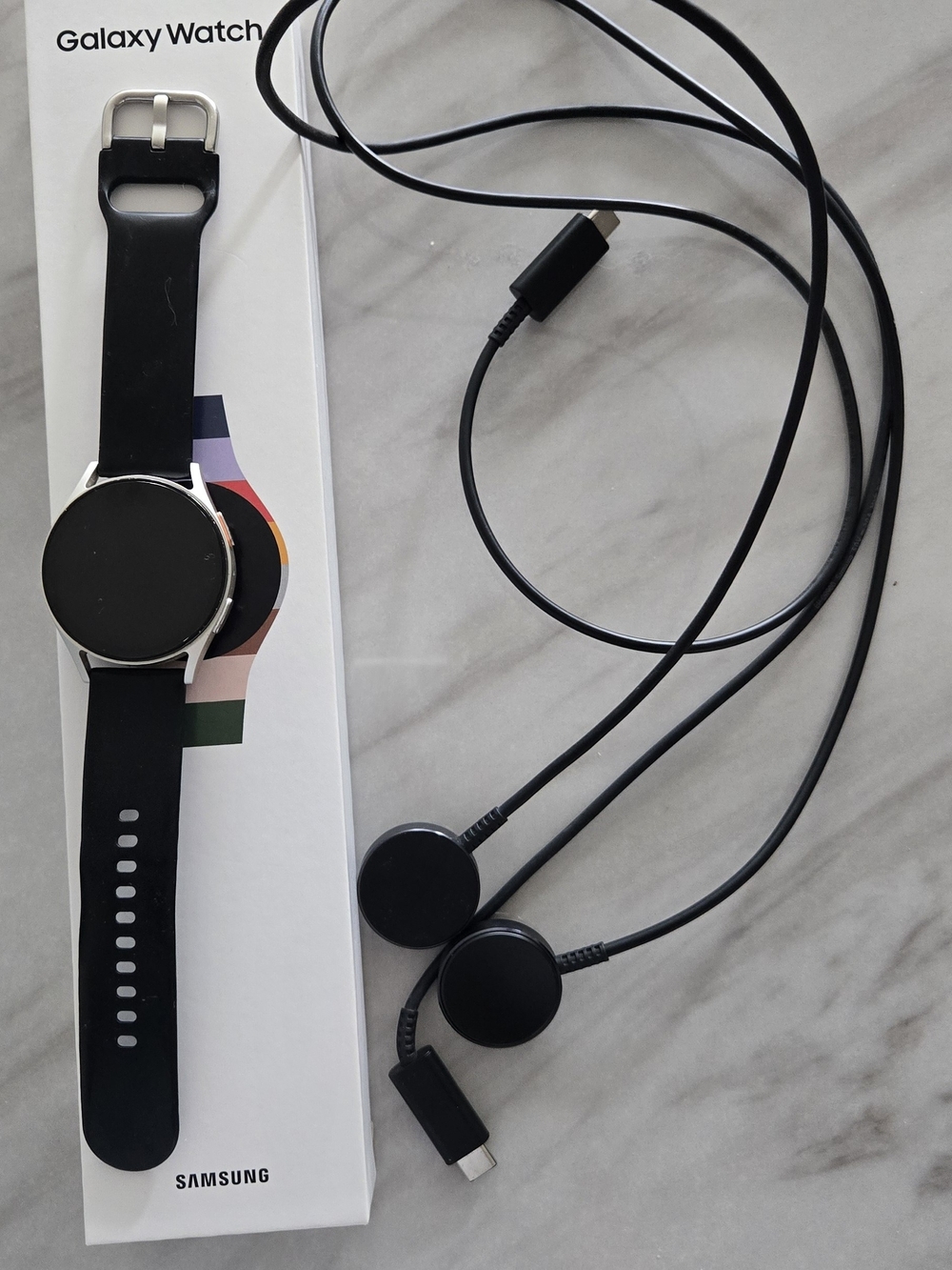 Samsung Galaxy Watch 7 - Black Strap with Silver Case